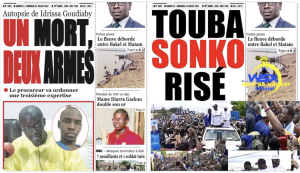 À gauche, la une officielle du numéro du samedi 23 juillet du Quotidien. À droite, la fausse.