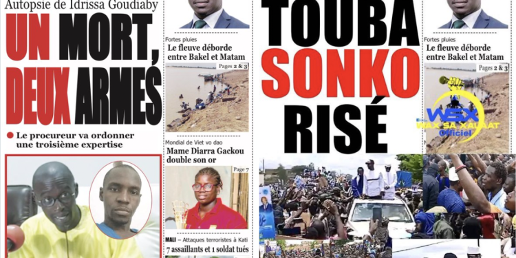 À gauche, la une officielle du numéro du samedi 23 juillet du Quotidien. À droite, la fausse.