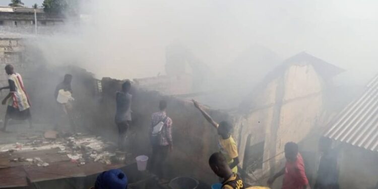 Le marché Saint-Maur de Boucotte ravagé par un incendie destructeur !