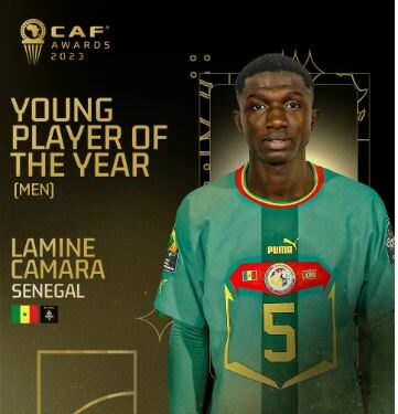 Lamine Camara, meilleur jeune joueur africain 2023 : Le couronnement d’une saison exceptionnelle !