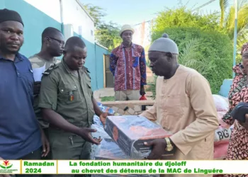 Appui en denrées alimentaires d’une valeur d’1 million F Cfa : La Fondation humanitaire du Djolof soulage les détenus de la Mac de Linguère