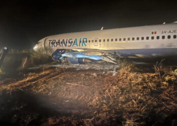 AIBD : Une sortie de piste de l’avion TRANSAIR fait 11 blessés dont 4 graves